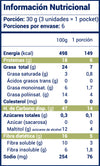 Galletas de Quinoa-Maní sin gluten y veganas, con Lupino 180g (6 pockets)