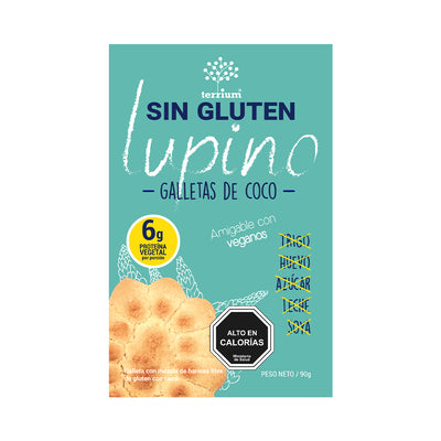 Galletas de Coco sin gluten y veganas, con Lupino 90g