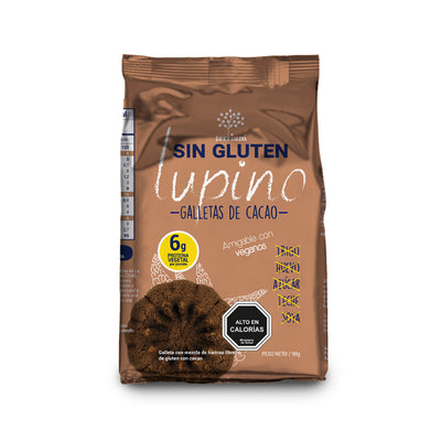 Galletas de Cacao sin gluten y veganas, con Lupino 90g