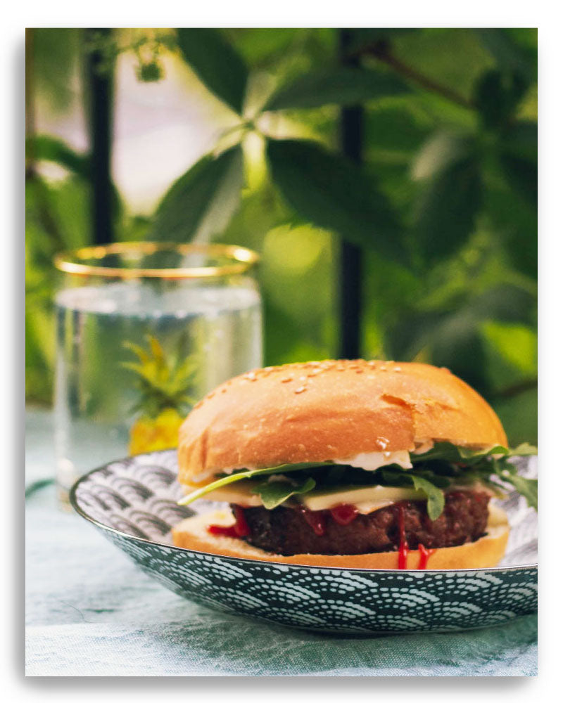 HAMBURGUESA LUPINO Y CAMOTE