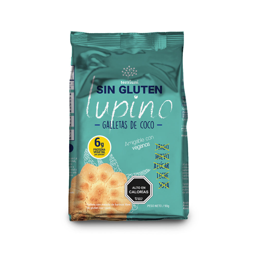Galletas de Coco sin gluten y veganas, con Lupino 90g (Junaeb)
