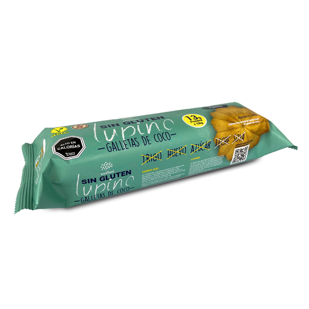 Galletas de Coco sin gluten y veganas, con Lupino 180g (Junaeb)