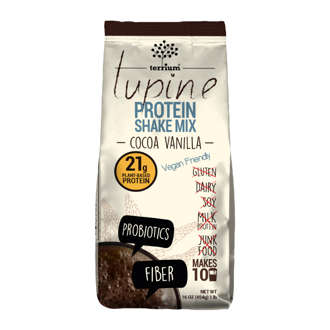 Protein Shake Mix de Lupino Cocoa Vanilla (16 oz) (Junaeb)