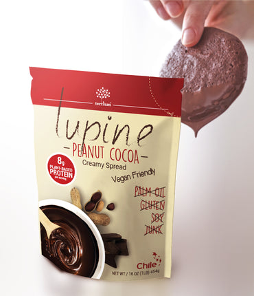 Crema Maní Cacao con proteína Lupino 250g