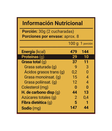 Crema de Avellanas-Cacao sin leche y sin azúcar con Lupino 250g