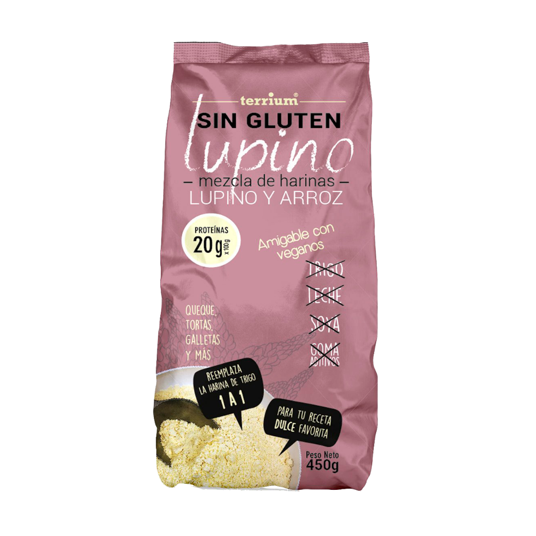 Mezcla de Harinas Dulce con Lupino Sin Gluten 450g (Junaeb)